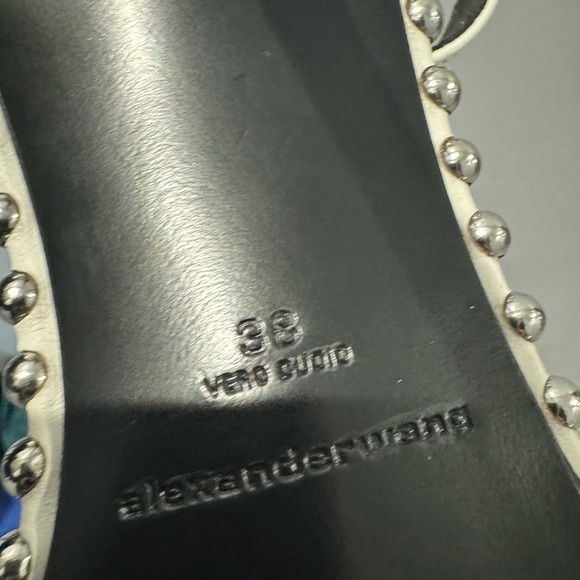 Alexander Wang Size 8
Women's White Nova Studded Clear-strap High Heel Sandals - Picture 4 of 6